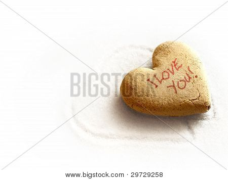 Stein Herz ich liebe dich