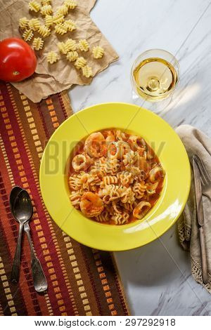 Radiatori Pasta Sherry Sauce