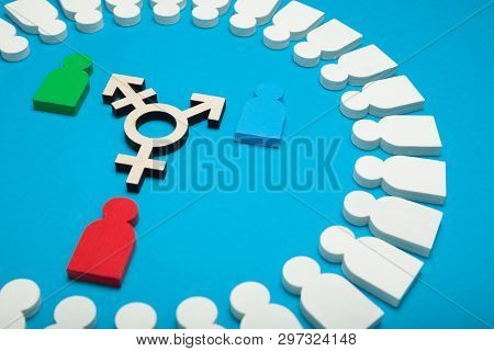 Gender Identity Concept, Sex Reassignment, Lgbt. Bisexual, Transgender.