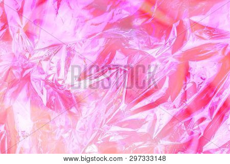 Vaporwave Style Texture Background: Neon Pink Funky Paint Texture.