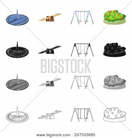 Isolated Object Of Urban And Street Icon. Collection Of Urban And Relaxation Stock Vector Illustrati