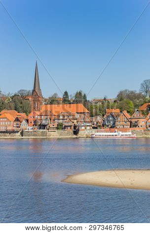 Cityscape Of Lauenburg At The River Elbe In Schleswig-holstein, Germany