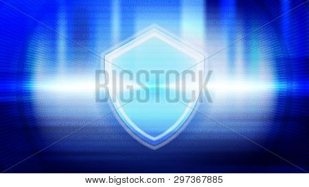 Abstract Blue Light And Shade Creative Technology Background. Vector Illustration.