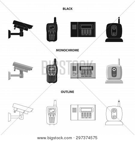 Vector Design Of Office And House Icon. Set Of Office And System Stock Vector Illustration.