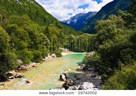 Alpské řeky Soča / Isonzo, Slovinsko