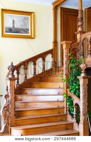 Radun, Czech Republic, 7 April 2019 - The Interior Of Radun Castle, Located Near Opava