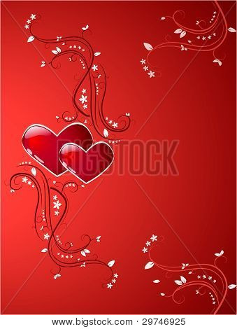 Fondo de San Valentín, Vector