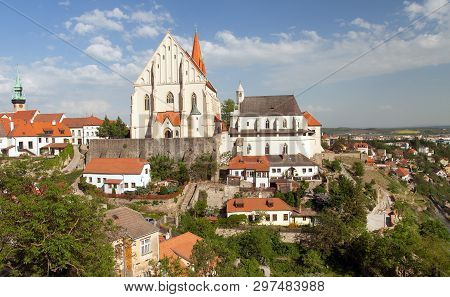 Gothic Church Of St. Nicholas In Czech Kostel Svateho Mikulase, Znojmo, South Moravia, Czech Republi