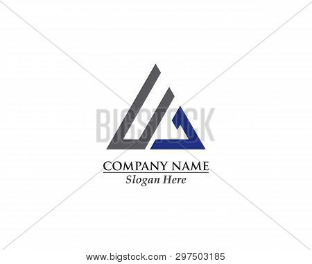 Initial, Ua, Uia Ud, Lia Linked Design Concept Triangle Sign