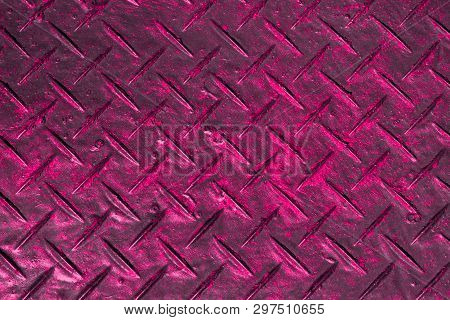 Nice Grunge Pink Antiskid Rubber Texture - Abstract Photo Background