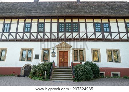 Bodenwerder, Germany, 21/04/2019: Birth house 