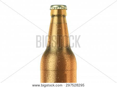 Alcohol Bottled Product With Condensation