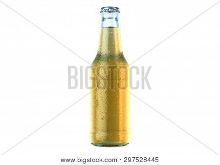 Alcohol Bottled Product With Condensation