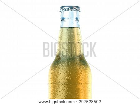 Alcohol Bottled Product With Condensation