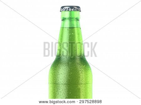 Alcohol Bottled Product With Condensation