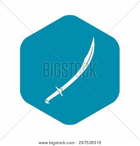 Cutlass Icon. Simple Illustration Of Cutlass Vector Icon For Web