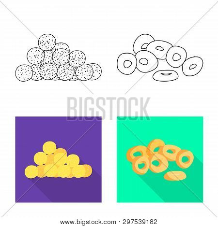 Vector Illustration Of Oktoberfest And Bar Icon. Collection Of Oktoberfest And Cooking Stock Vector 
