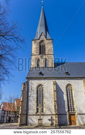 Tower Of The St. Christophorus Church In Werne, Germany