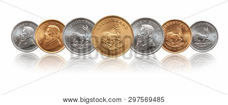 South African Krugerrand Ounce Silver And Gold Bullion Coins