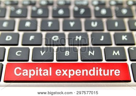 Capital Expenditure Word On Computer Keyboard, 3d Rendering