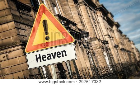 Street Sign The Direction Way To Heaven