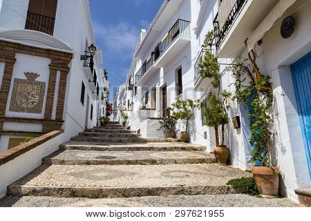 A Mountain Village Called Frigiliana In Andalusia, Spain.
