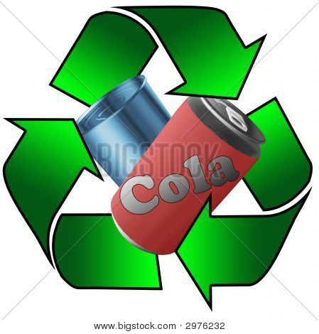 Gerecycleerde metalen blikken