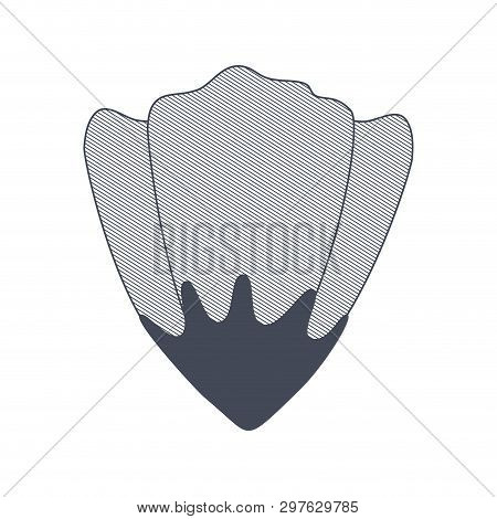 Flower With Sepal Isolated Icon Vector Illustration Design