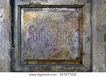 Detail Of The Facade Of The House On The 71 Rua Do Alecrim In Lisbon, Portugal