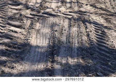 Close Up Of An Griculture Ground Surface With High Details In High Resolution
