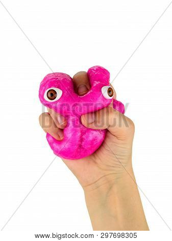 The Childs Hand Very Strongly Compresses Slaym With Bright Red Eyes.