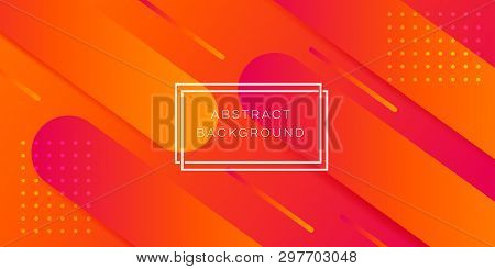 Abstract Abstract Orange Background For Landing Page Design Vector Template