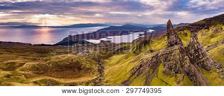 Aerial View Of Doon Fort By Portnoo - County Donegal - Ireland