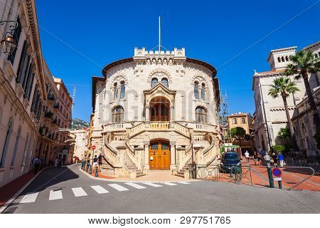 Palace Of Justice In Monaco Ville Ward In Monaco