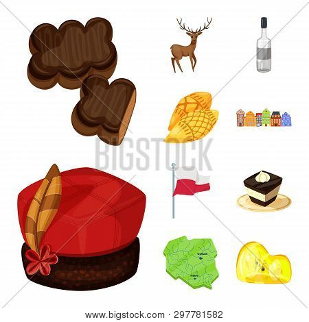 Vector Illustration Of Poland And Travel Icon. Set Of Poland And Europe Stock Vector Illustration.
