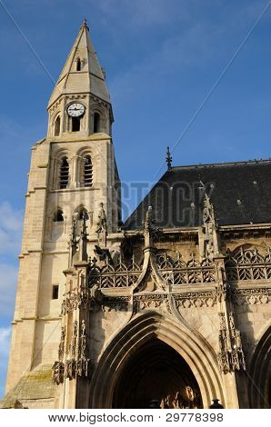 Frankrike, gotiska Collegiate Church i Poissy