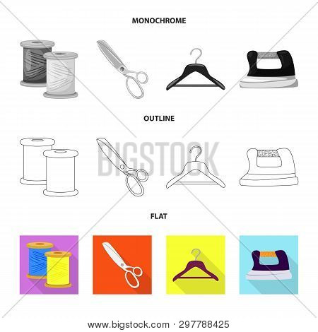 Isolated Object Of Craft And Handcraft Icon. Set Of Craft And Industry Stock Symbol For Web.
