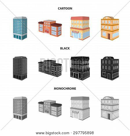 Vector Illustration Of Construction And Building Icon. Set Of Construction And Estate Vector Icon Fo