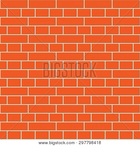 Colorful Brick Wall Seamless Pattern In Flat Style, Great Design For Any Purposes. Modern Home Decor