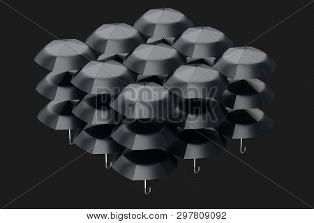 3D Rendering, The Umbrella With White Background