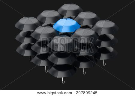 3D Rendering, The Umbrella With White Background