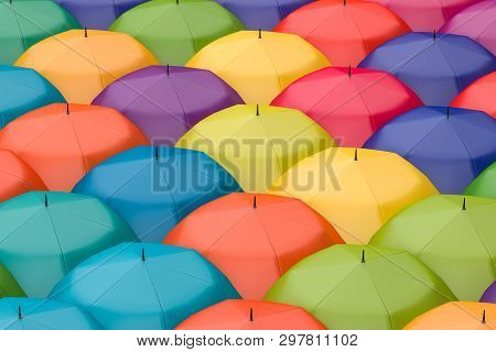 3D Rendering, The Umbrella With White Background