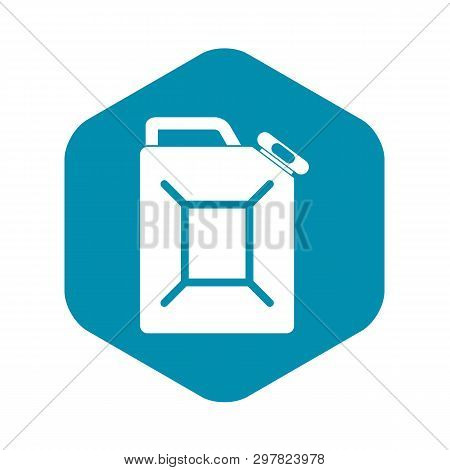 Fuel Jerrycan Icon. Simple Illustration Of Fuel Jerrycan Vector Icon For Web