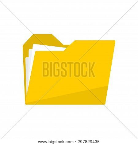 Folder Icon Yellow, Folder Icon In Flat Design