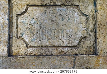 Detail Of The Facade Of The House On The 73 Rua Do Alecrim In Lisbon, Portugal