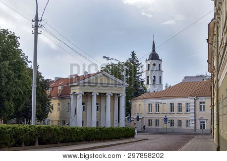 Vilnius, Lithuania - April 16, 2019 , Reformed Evangelical Church (evangeliku Reformatu Baznycia)