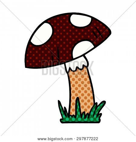 hand drawn cartoon doodle of a toad stool