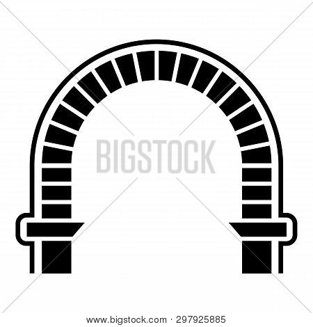 Arch Column Icon. Simple Illustration Of Arch Column Icon For Web
