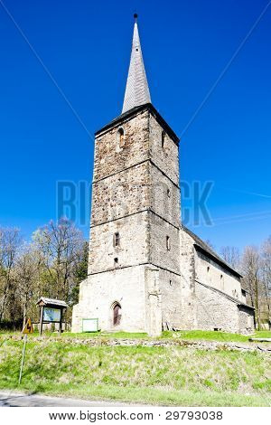 romanesque church in Swierzawa, Silesia, Poland