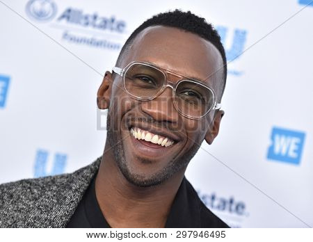 LOS ANGELES - APR 25:  Mahershala Ali arrives for WE Day California 2019 on April 25, 2019 in Inglewood, CA                